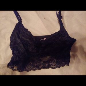 Black lace bralette